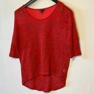 Women's Mossimo Thin V-Neck Tunic Length 3/4 Sleeve Sweater Size L